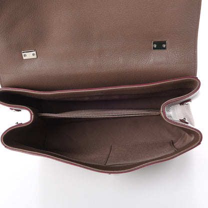 Louis Vuitton Soft Calfskin Lockme II Top Handle Taupe Glace 8 of 9