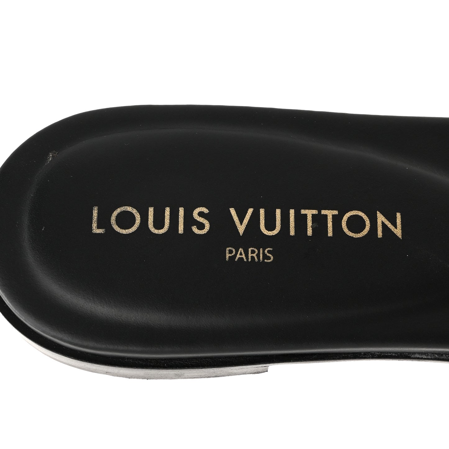 Patent Reverse Monogram LV Frame Flat Mule 40 Cacao