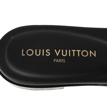 Louis Vuitton Patent Reverse Monogram LV Frame Flat Mule 40 Cacao 8 of 12