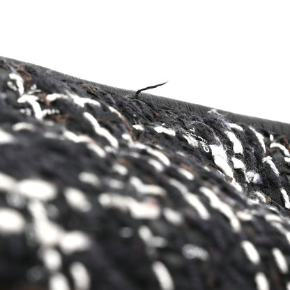 Chanel Tweed Calfskin Quilted Medium Gabrielle Hobo Black White 11 of 11