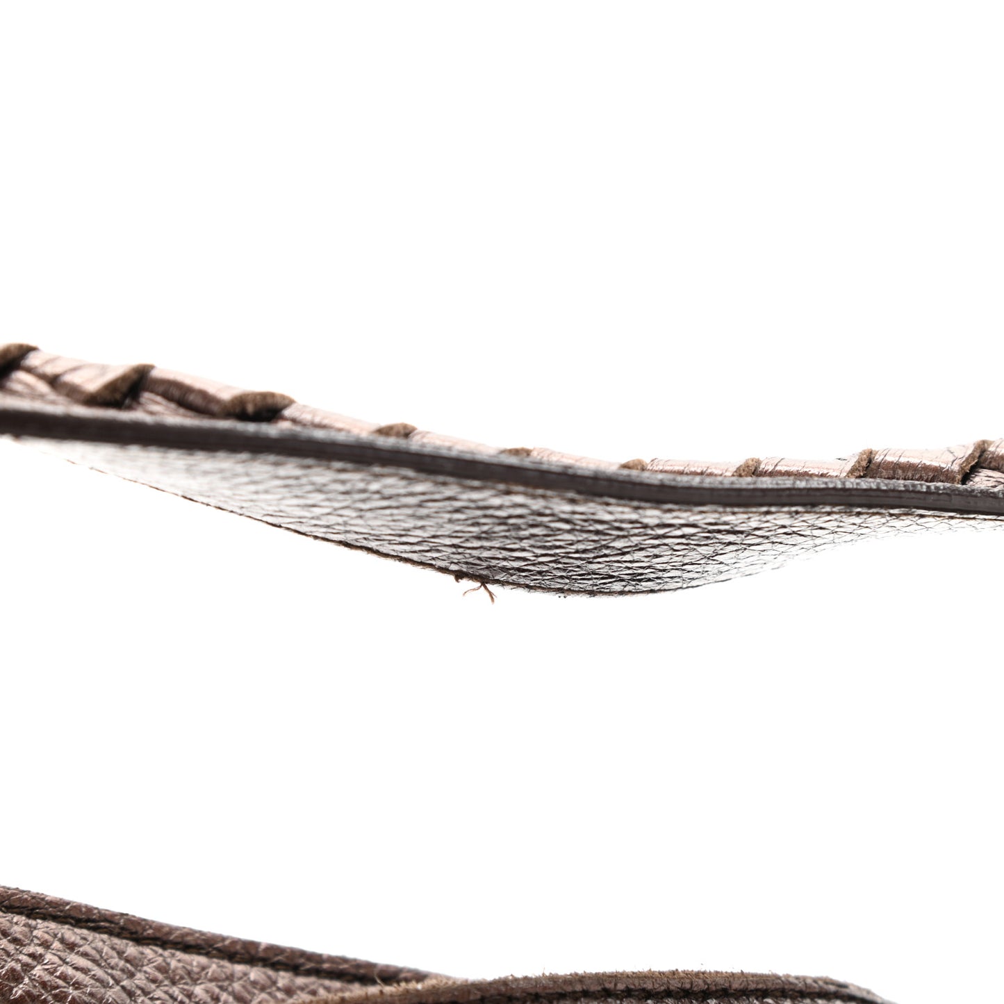 Cervo Intrecciato Shoulder Bag Brown