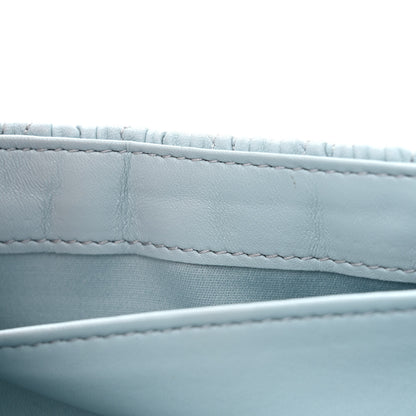 Miu Miu Lambskin Confidential Matelasse Chain Shoulder Bag Light Blue 12 of 13