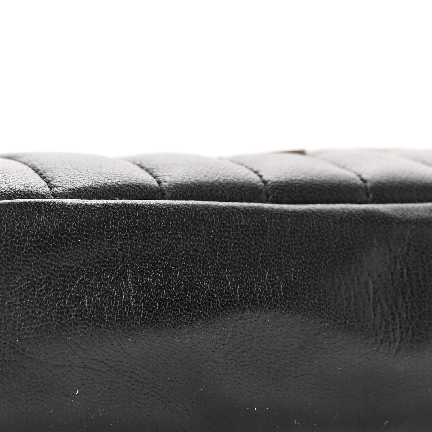 Saint Laurent Lambskin Y Quilted Monogram Loulou Cosmetic Case Black 8 of 10