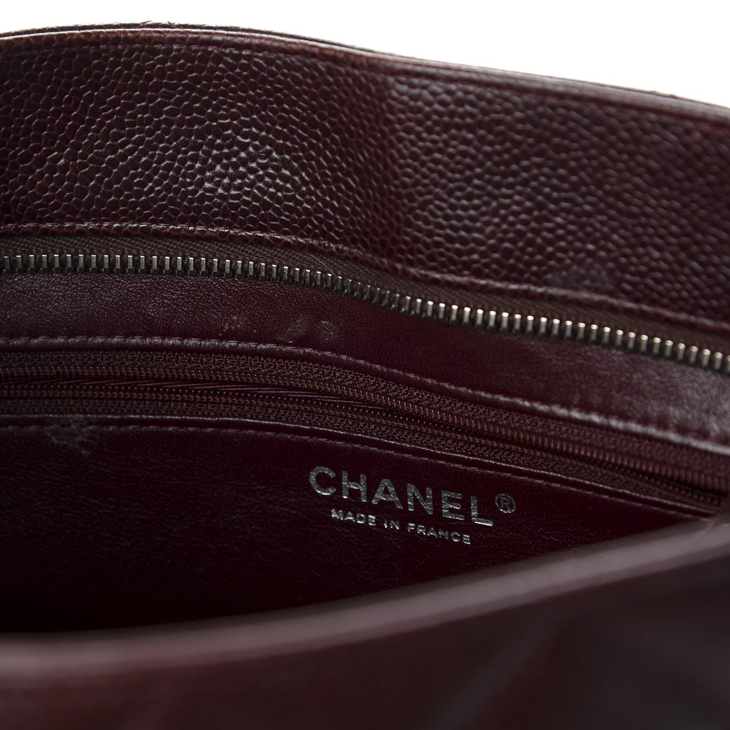 Chanel Caviar Quilted Medallion Tote Bordeaux 6 of 9