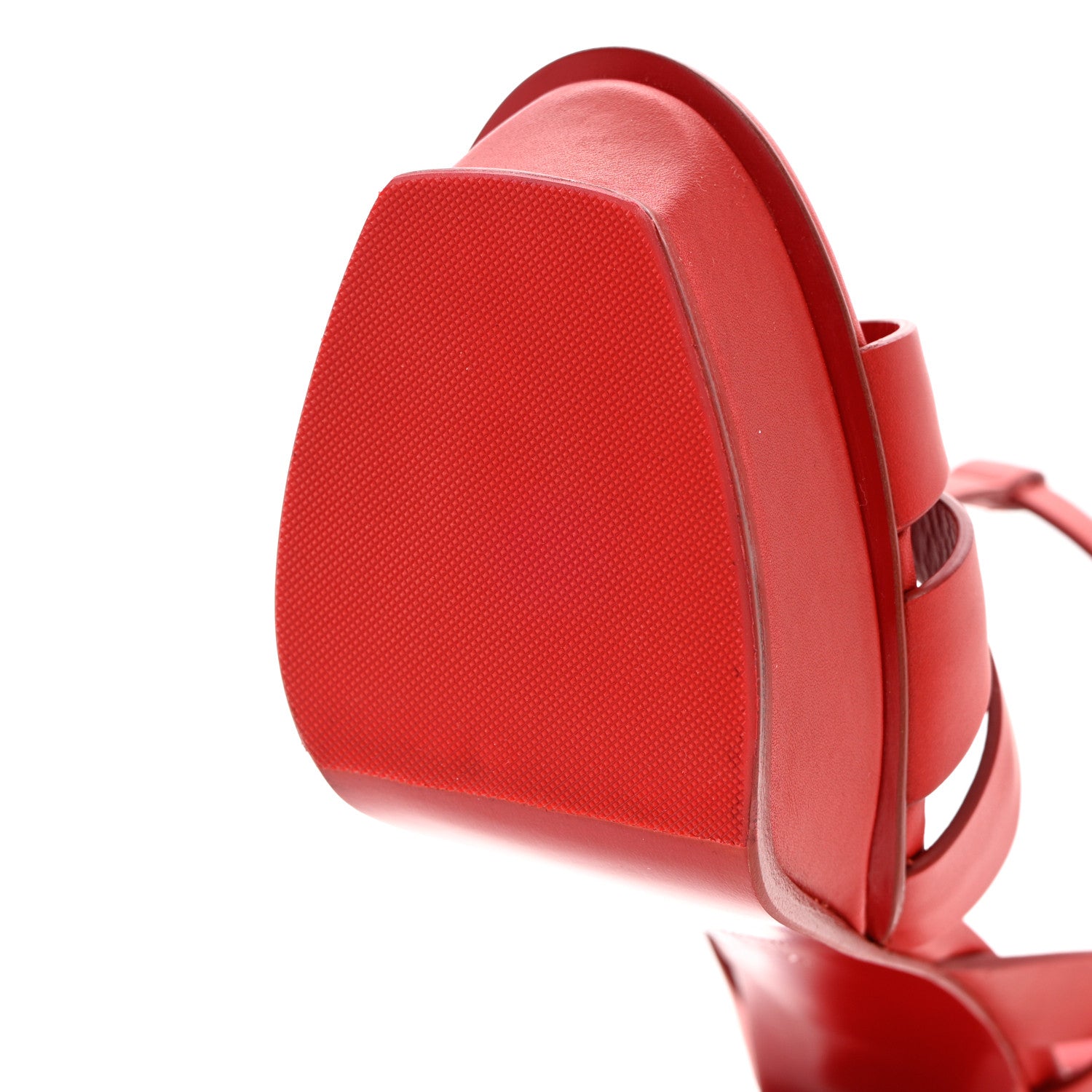 Saint Laurent Calfskin Tribute 105 Platform Sandals 38.5 New Red 13 of 14