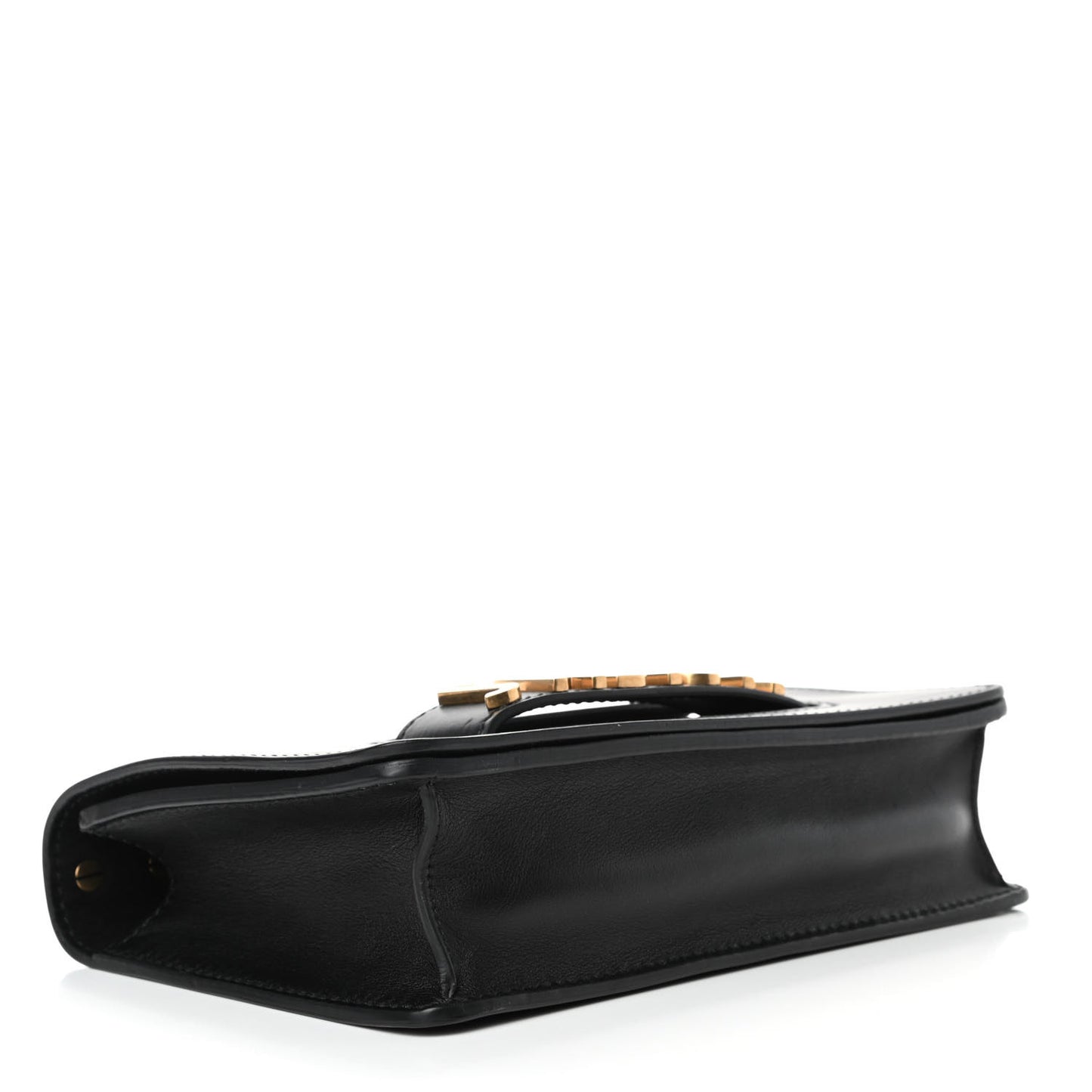 Calfskin J'Adior Chain Flap Bag Black