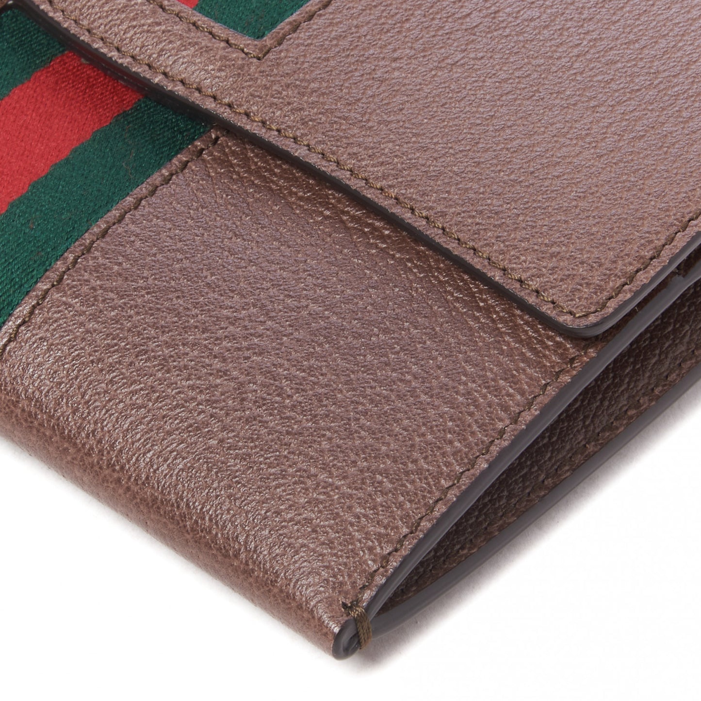 Grained Calfskin Web Totem Three Piece Monogram Shoulder Bag Dark Brown