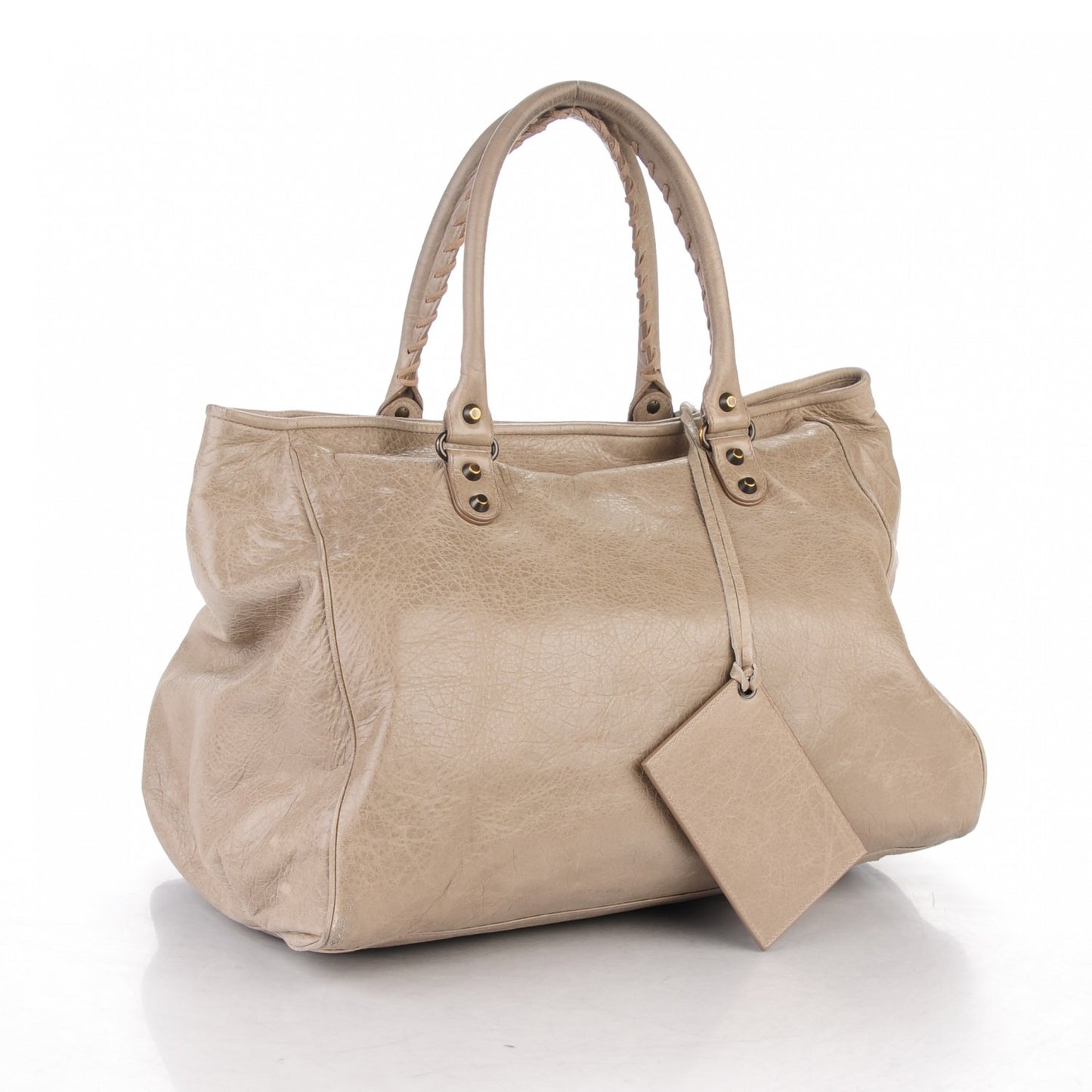 Agneau Classic Hardware Large Sunday Tote Papyrus