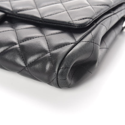 Chanel Lambskin Quilted Clutch With Chain Flap Black 10 of 10