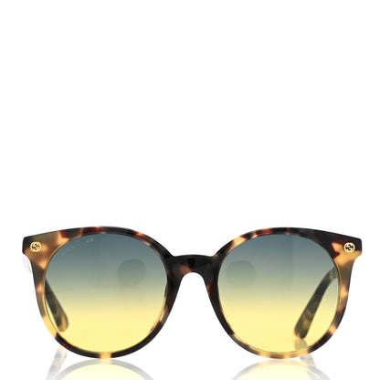 Gucci Round GG0091S Sunglasses Havana 2 of 8