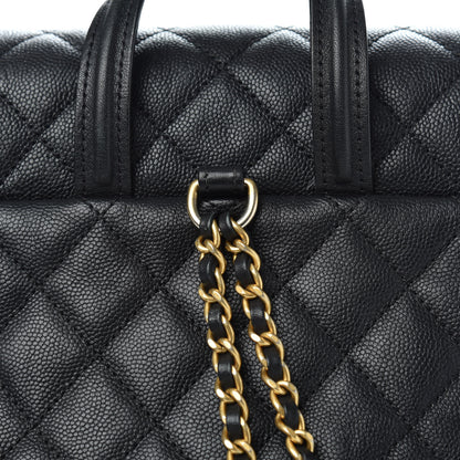 Chanel Caviar Quilted Filigree Backpack Black 10 of 11