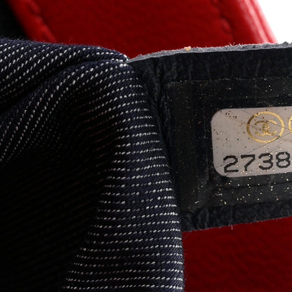 Chanel Lambskin CC Mania Flap Bag Red 7 of 10