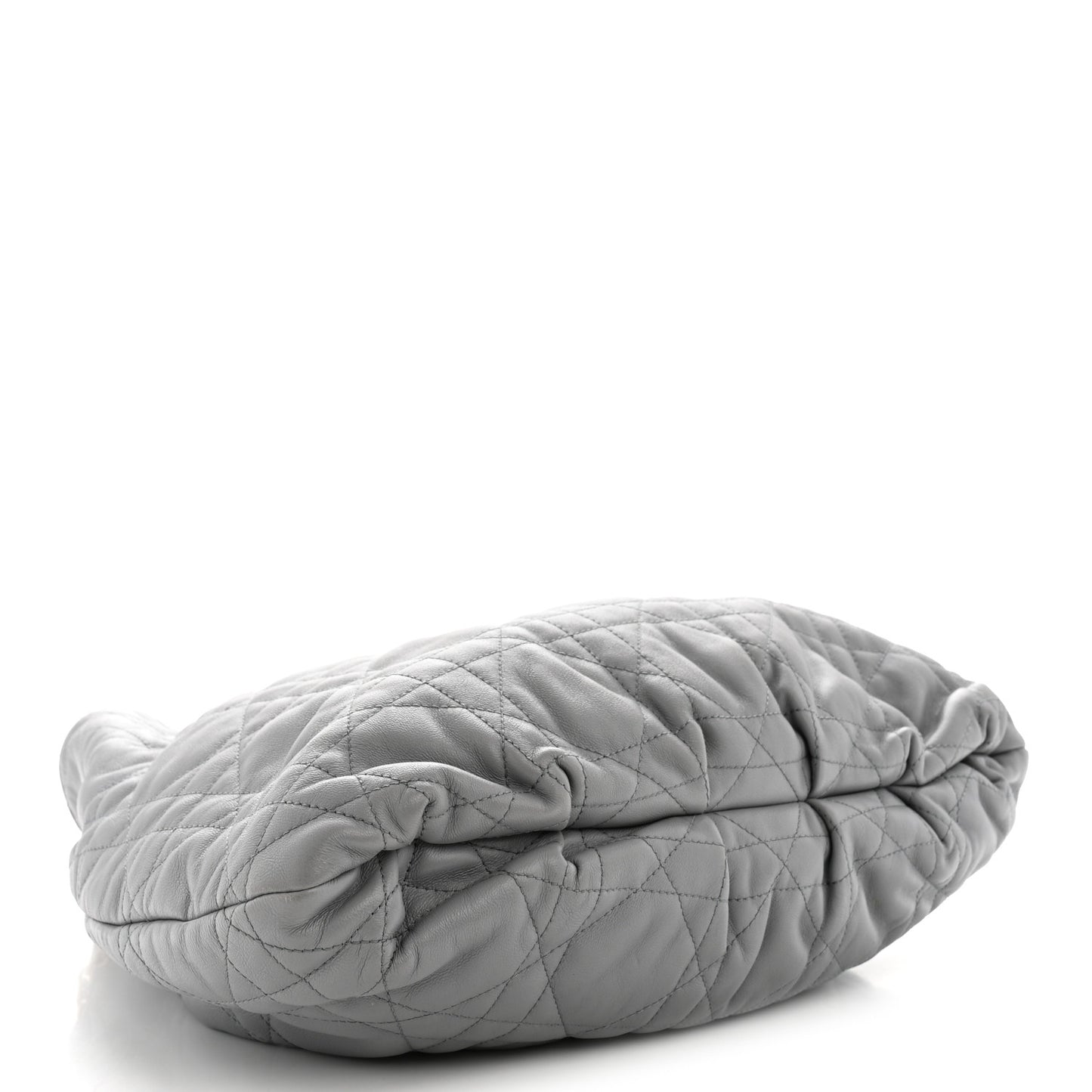 Lambskin Supple Macrocannage Ammi Bag Grey
