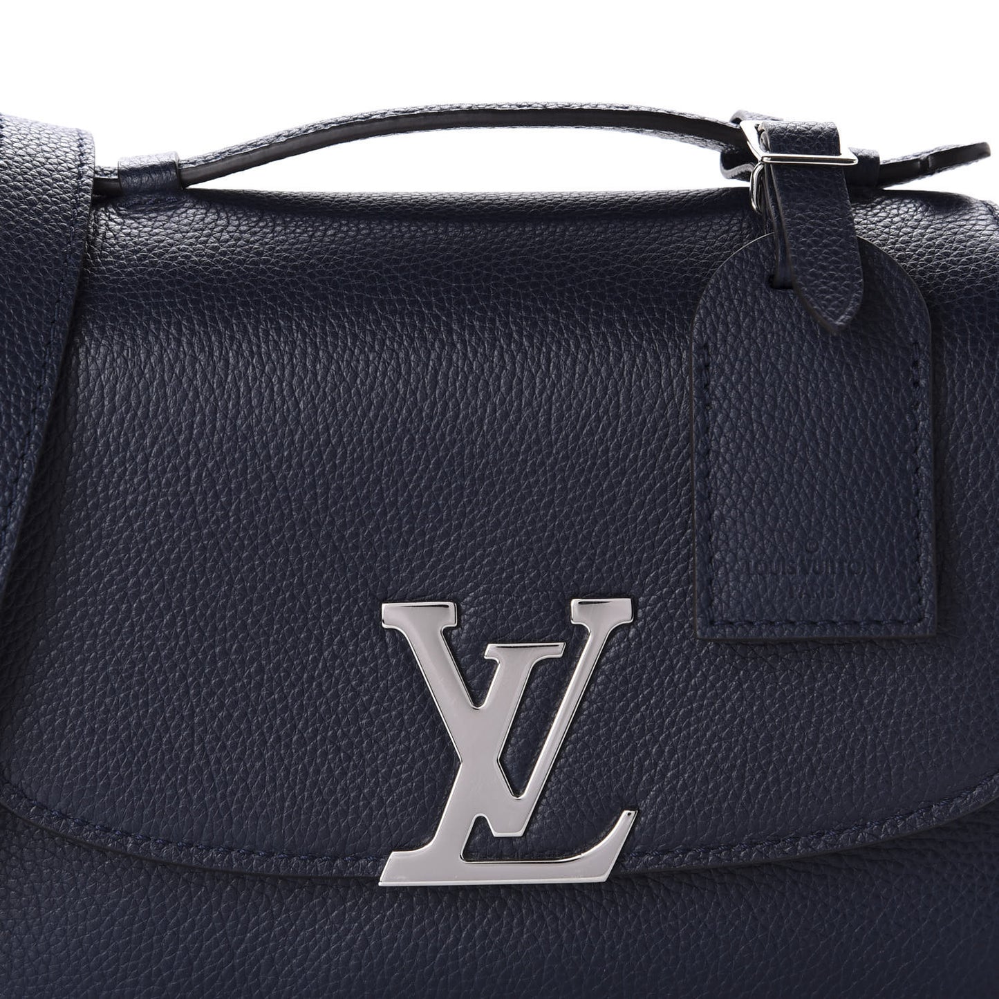 Grained Calfskin Vivienne NM Blue Marine