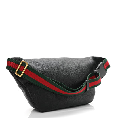 Gucci Grained Calfskin Logo Belt Bag Black 3 of 10