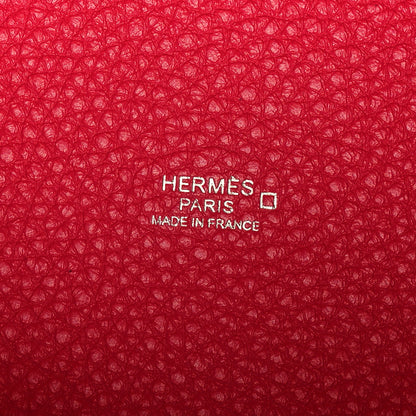 Hermes Taurillon Clemence Matte Alligator Picotin Lock Touch 18 PM Rose Mexico 6 of 13