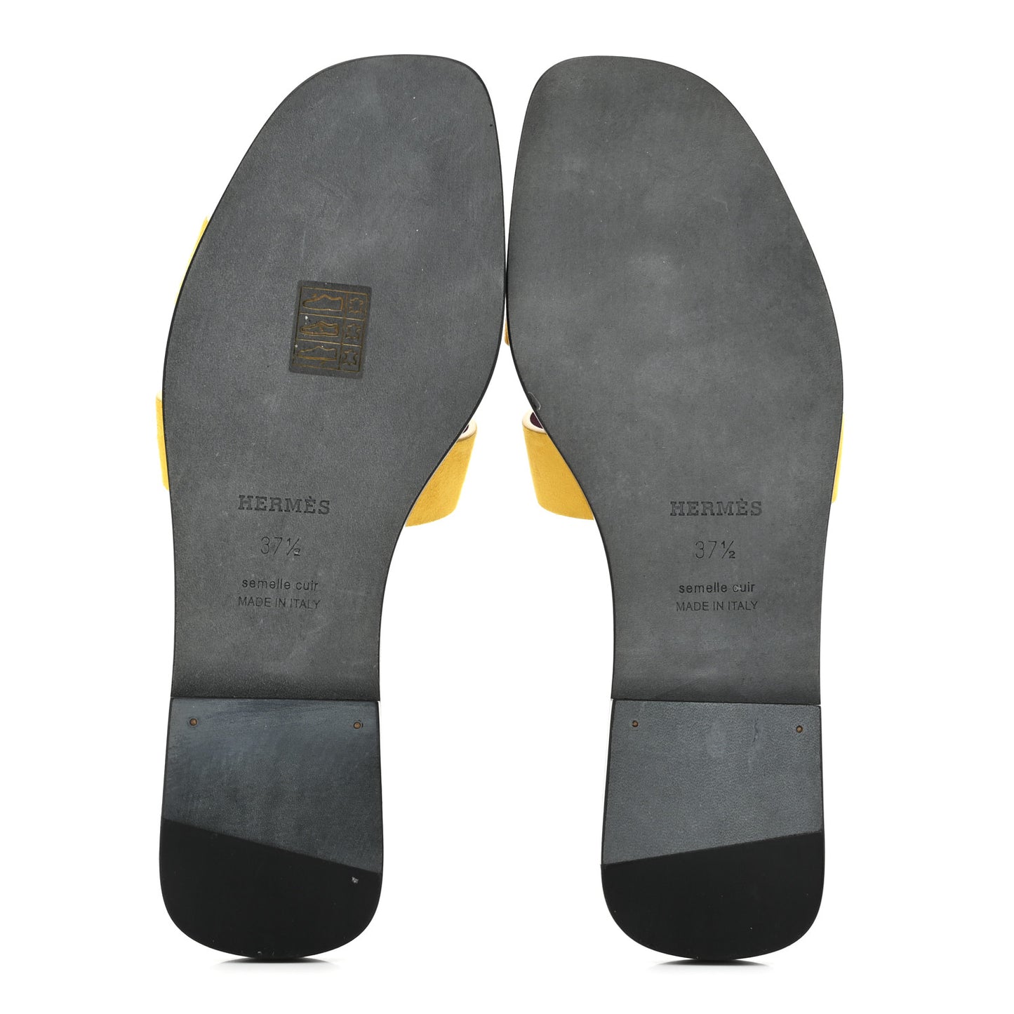 Suede Goatskin Oran Sandals 37.5 Jaune Topaze