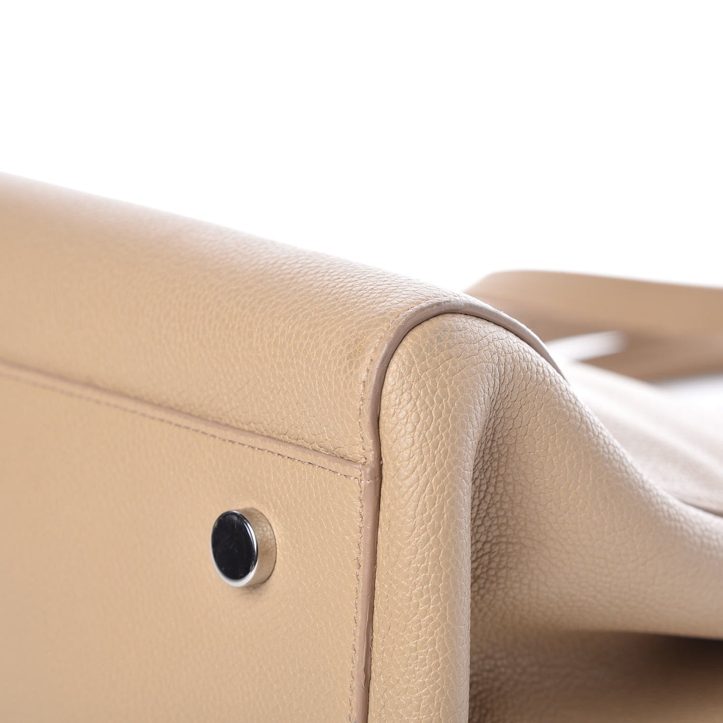 Calfskin Medium Rive Gauche Cabas Dark Beige
