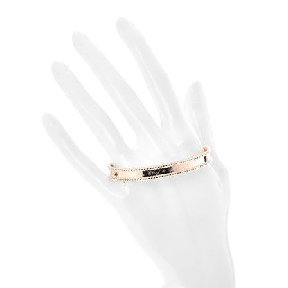Van Cleef & Arpels 18K Rose Gold Perlee Signature Bangle Bracelet M 2 of 6