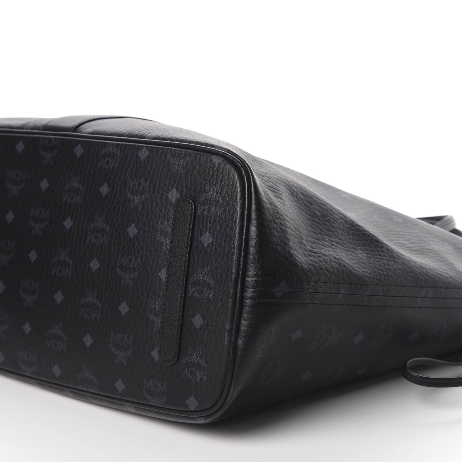 MCM Visetos Large Liz Reversible Shopper Tote Black 8 of 16