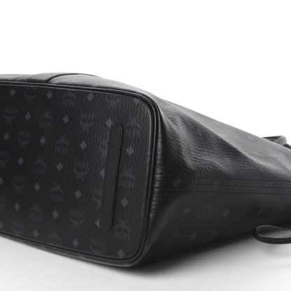 MCM Visetos Large Liz Reversible Shopper Tote Black 8 of 16