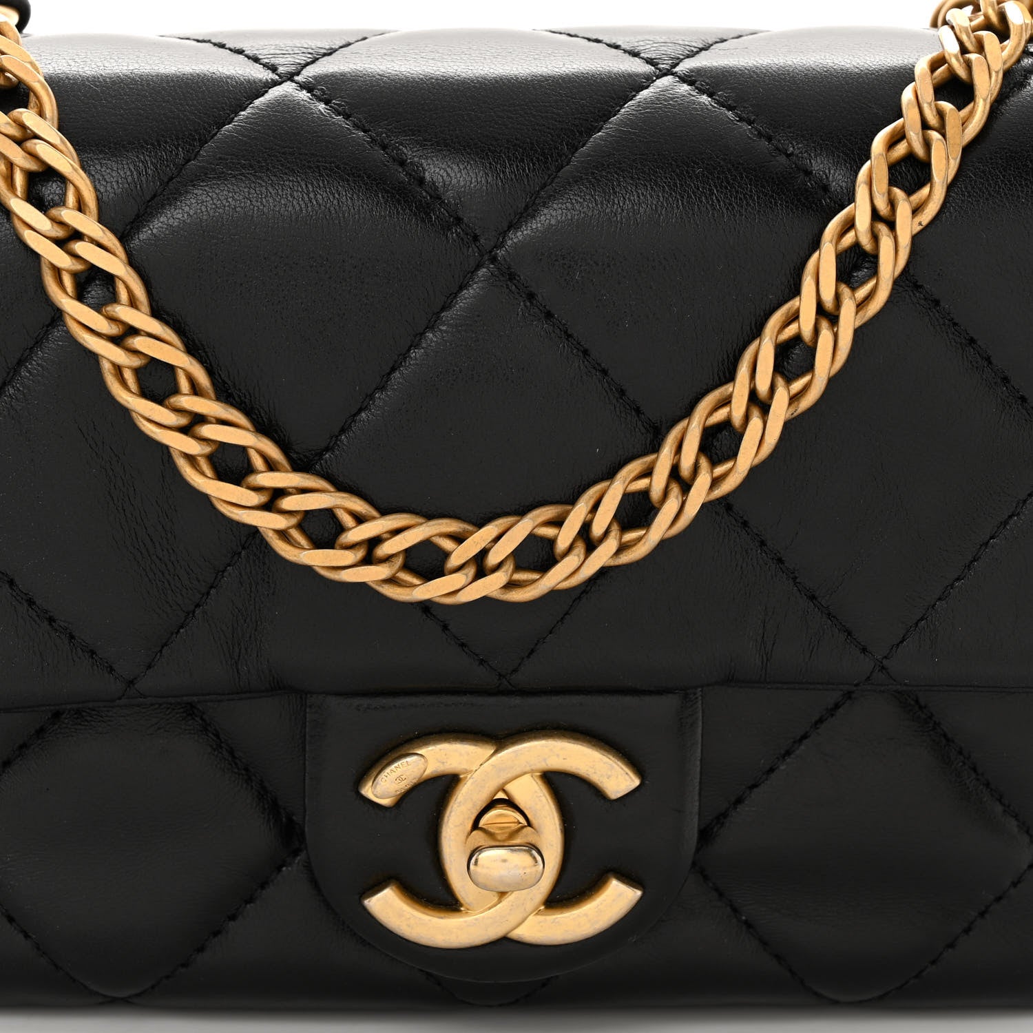 Chanel Lambskin Quilted Small Fancy Jewel Flap Black 8 of 10