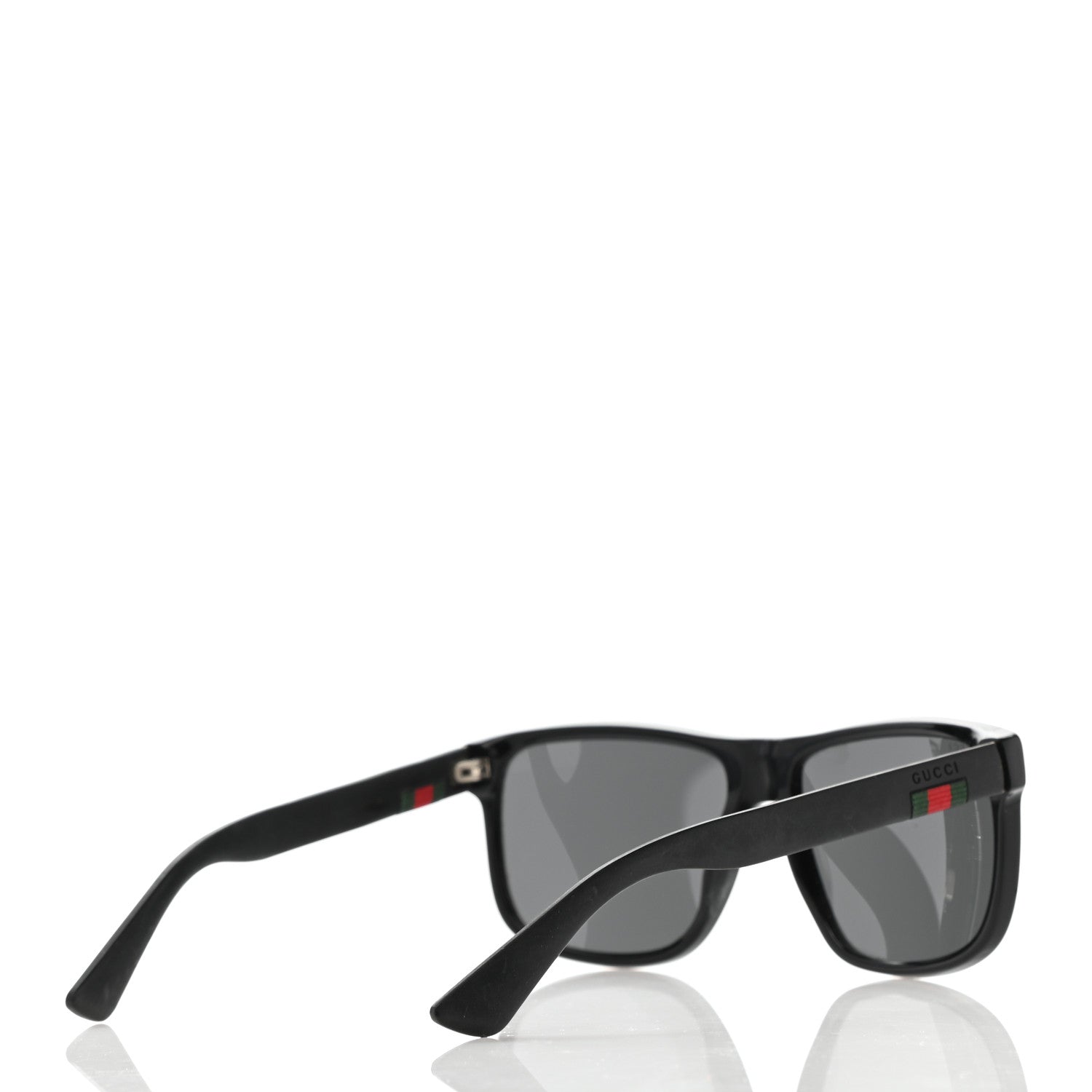 Gucci Web Square Frame GG0010S Sunglasses Black 4 of 8