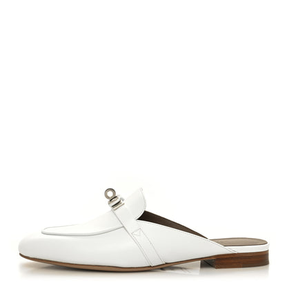 Hermes Calfskin Oz Mules 38.5 White 1 of 9