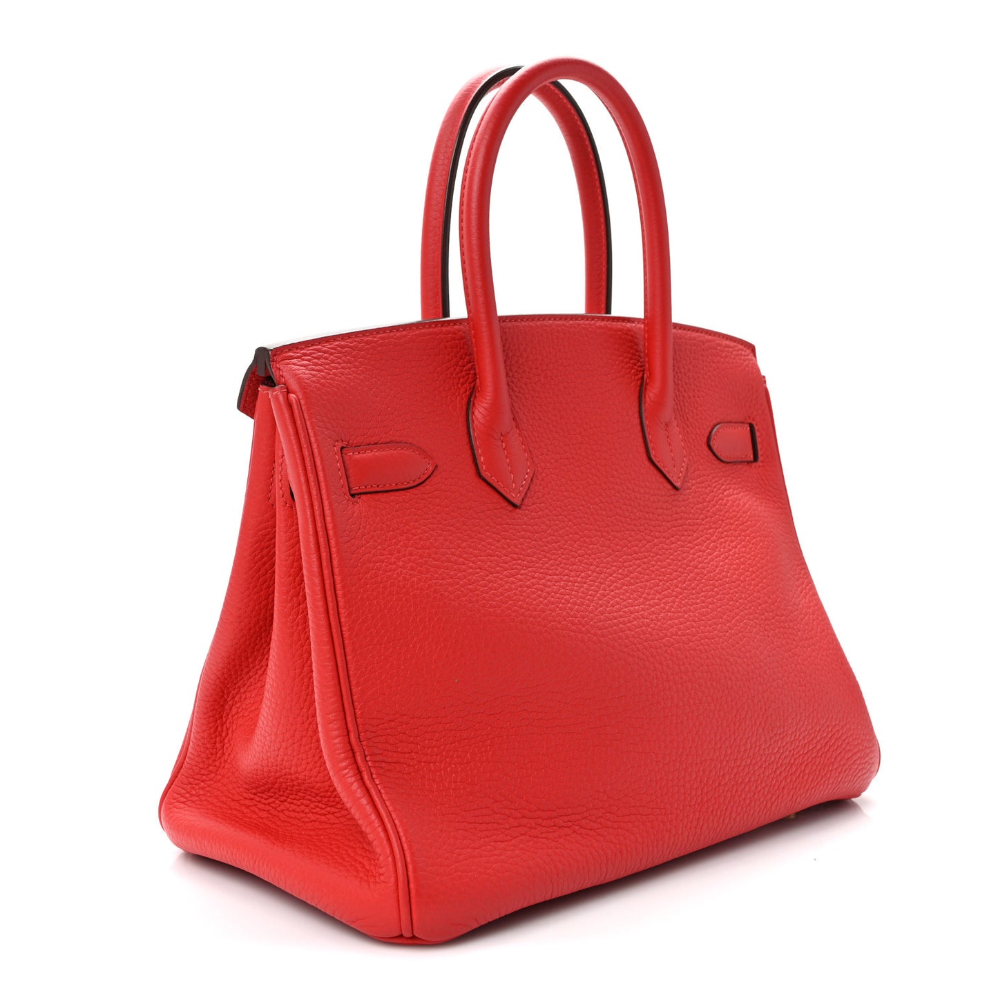 Taurillon Clemence Birkin 30 Rouge Tomate