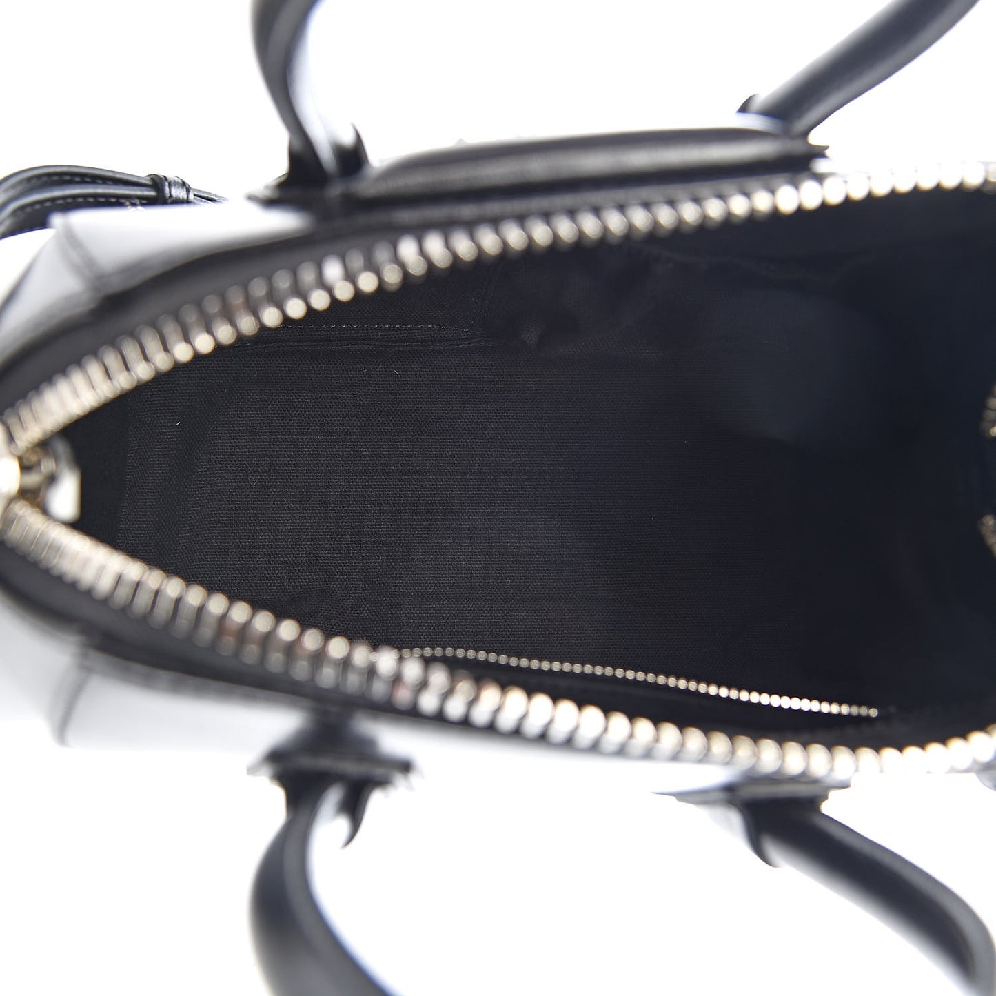Shiny Lord Calfskin Mini Antigona Black