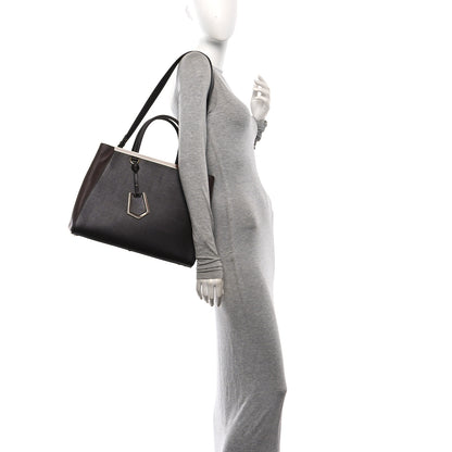 Fendi Vitello Elite Flamingo Regular 2Jours Tote Moro Marrone Nocciola 2 of 10