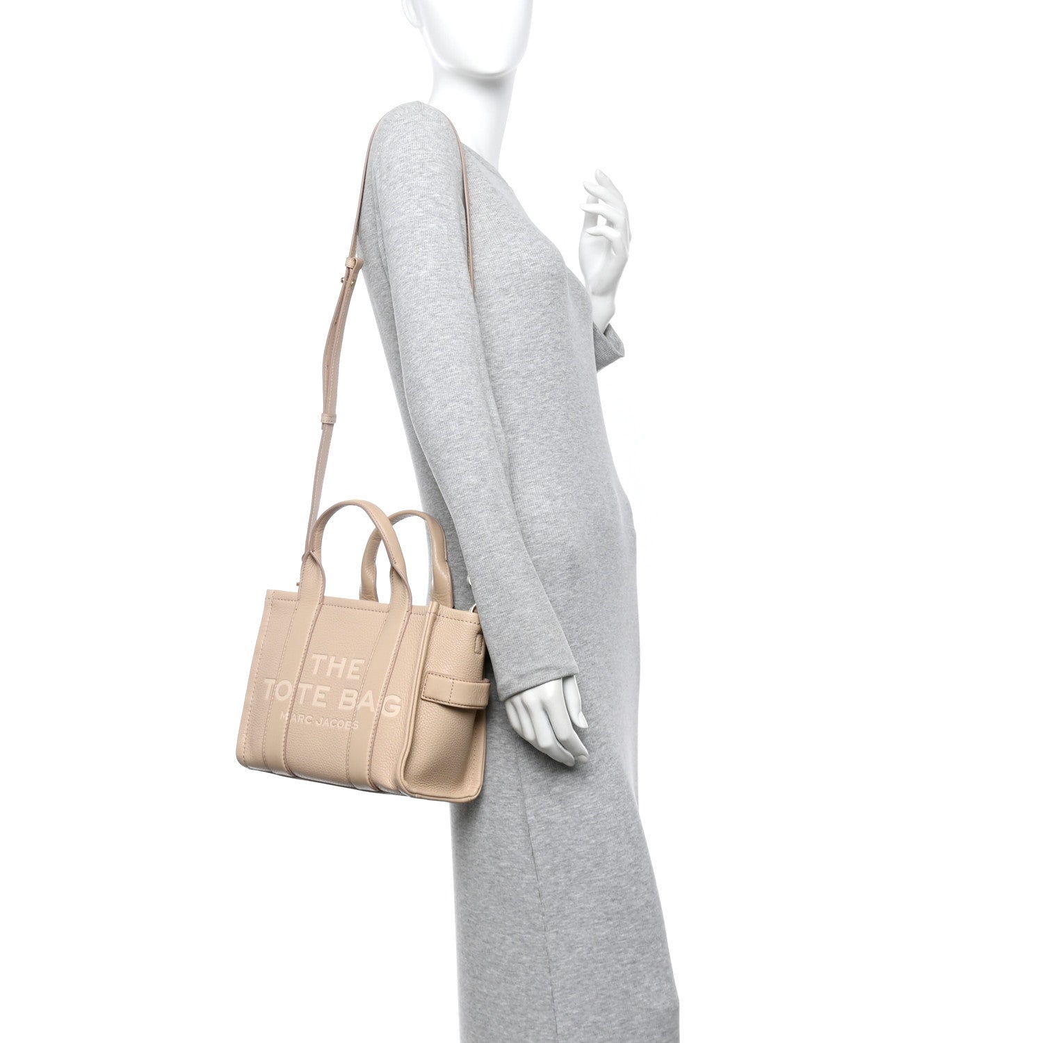 Marc Jacobs Grained Calfskin Small The Tote Bag Cotton Twine 2 of 12