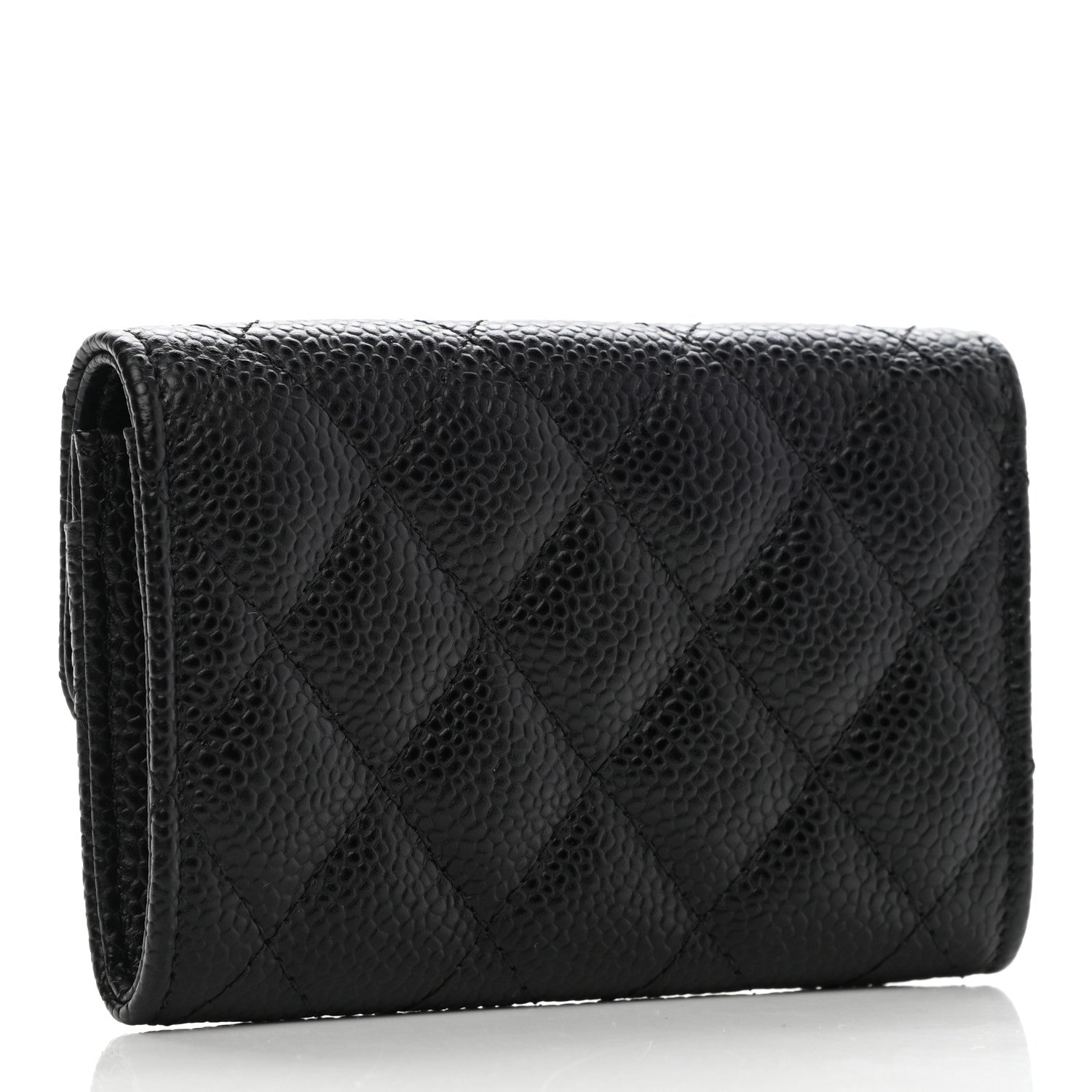 Chanel Caviar Quilted Flap Card Holder Black 3 of 8
