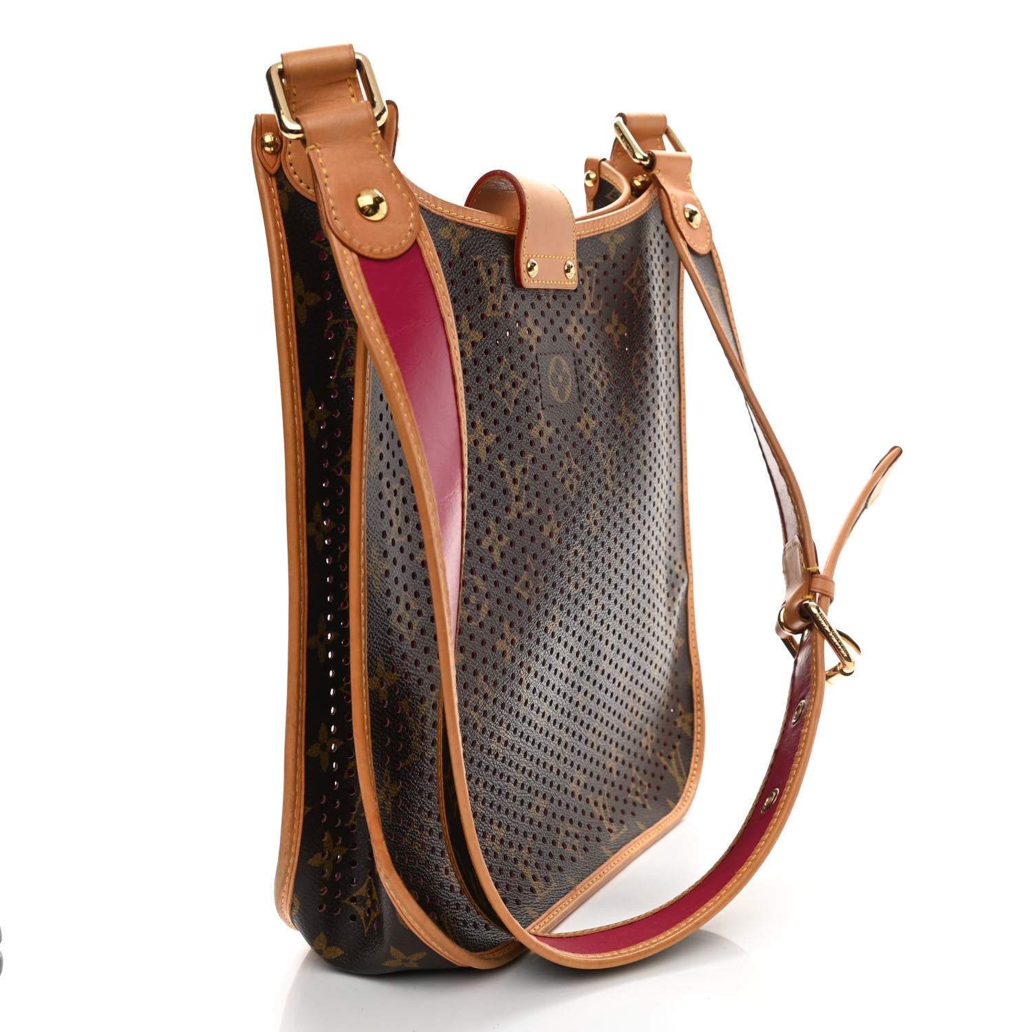 Louis Vuitton Monogram Perforated Musette Fuchsia 3 of 9