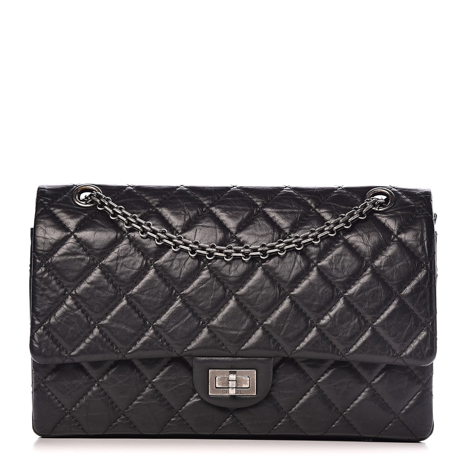 Chanel Aged Calfskin Quilted 2.55 Reissue 226 Flap Black 1 of 14