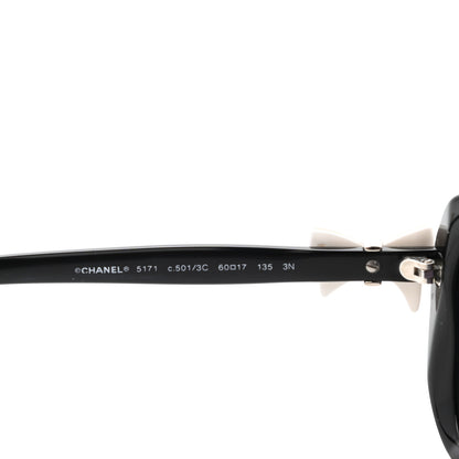 Chanel CC Bow Sunglasses 5171 Black White 5 of 9