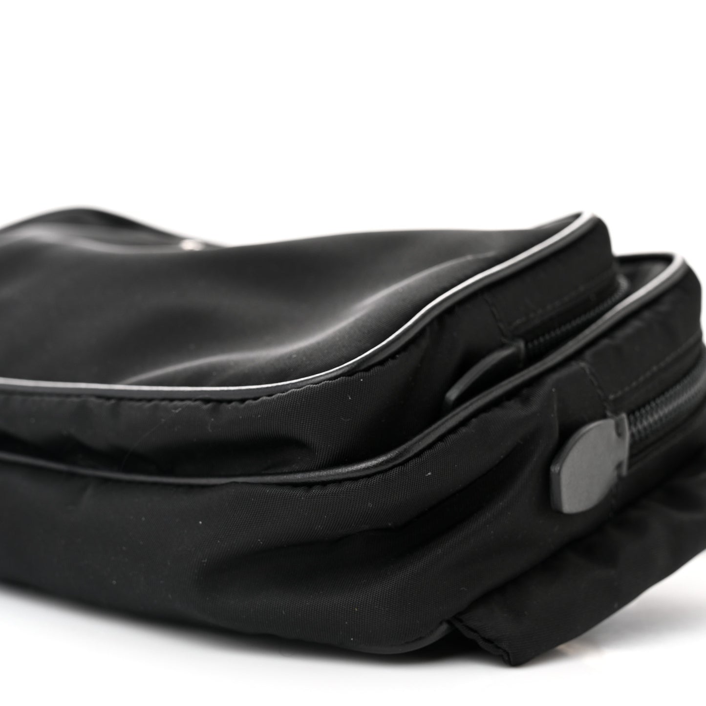 Tessuto Nylon Saffiano Belt Bag Black