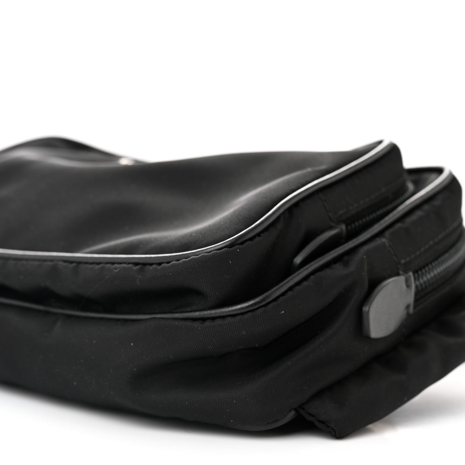 Prada Tessuto Nylon Saffiano Belt Bag Black 11 of 12