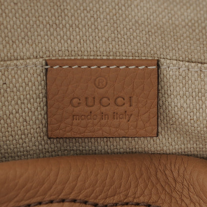 Gucci Pebbled Calfskin Small Soho Disco Bag Rose Beige 6 of 6