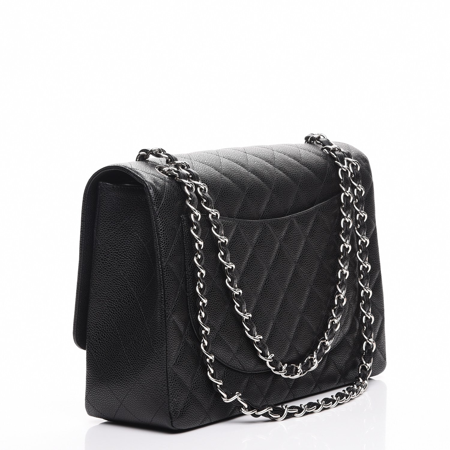 Chanel Caviar Quilted Maxi Single Flap Black 3 of 8