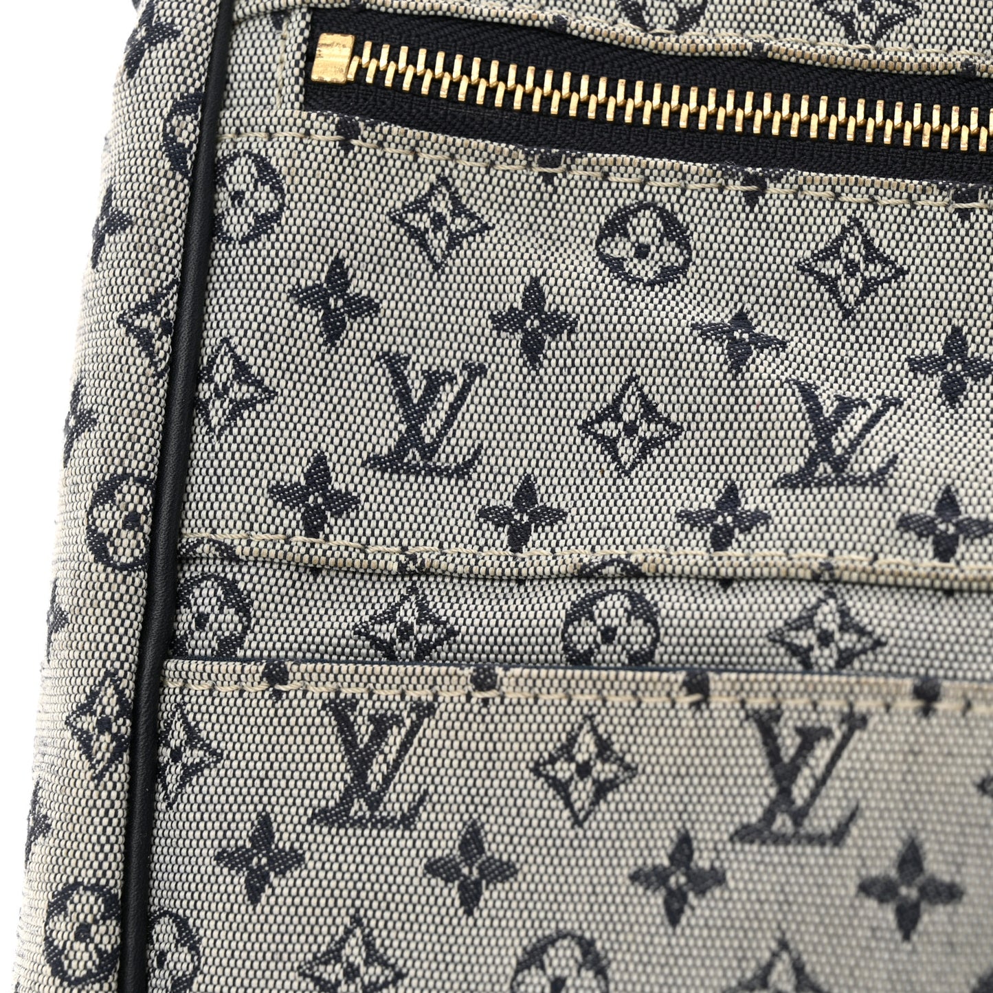 LOUIS VUITTON Mini Lin Sac a Langer Diaper Bag Blue