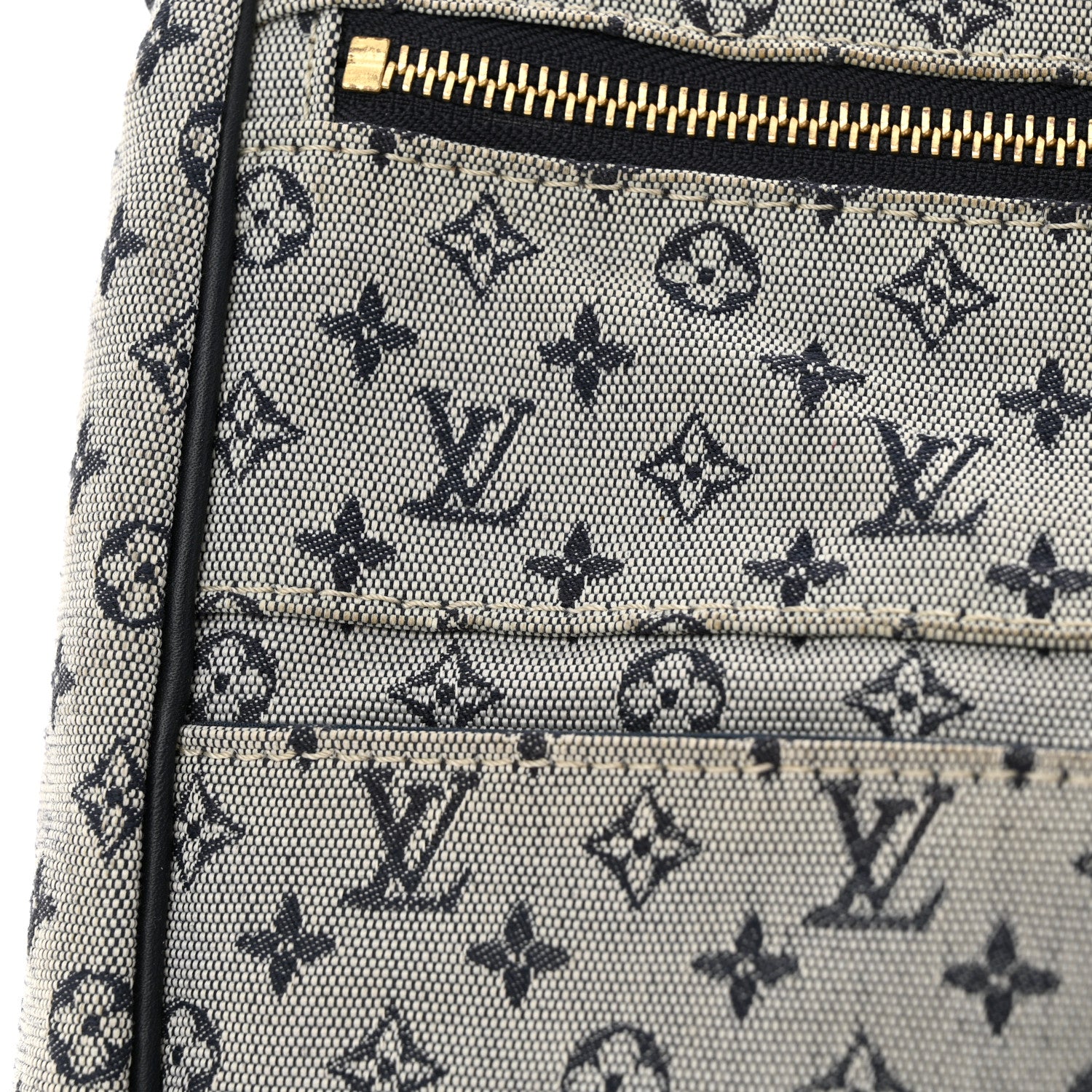 Louis Vuitton LOUIS VUITTON Mini Lin Sac a Langer Diaper Bag Blue 12 of 17