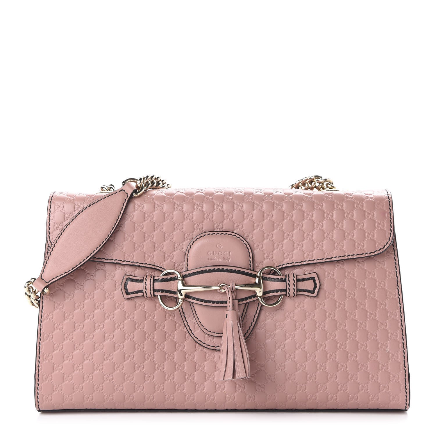 Gucci Microguccissima Medium Emily Chain Shoulder Bag Soft Pink 1 of 10