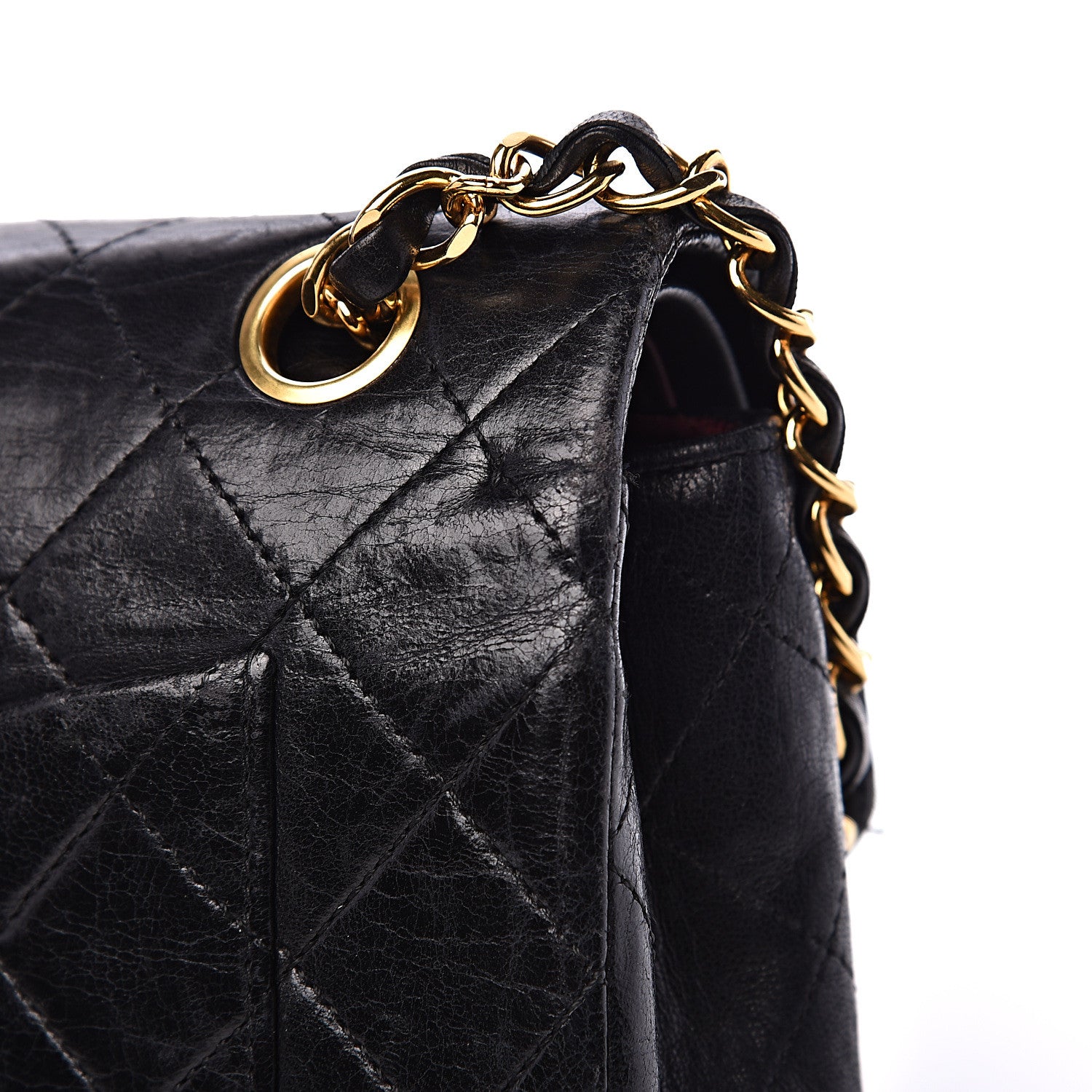 Chanel Lambskin Quilted Small Double Flap Black 19 of 24