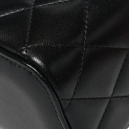 Chanel Lambskin Quilted Small Top Handle Vanity Case With Chain Black 10 of 14
