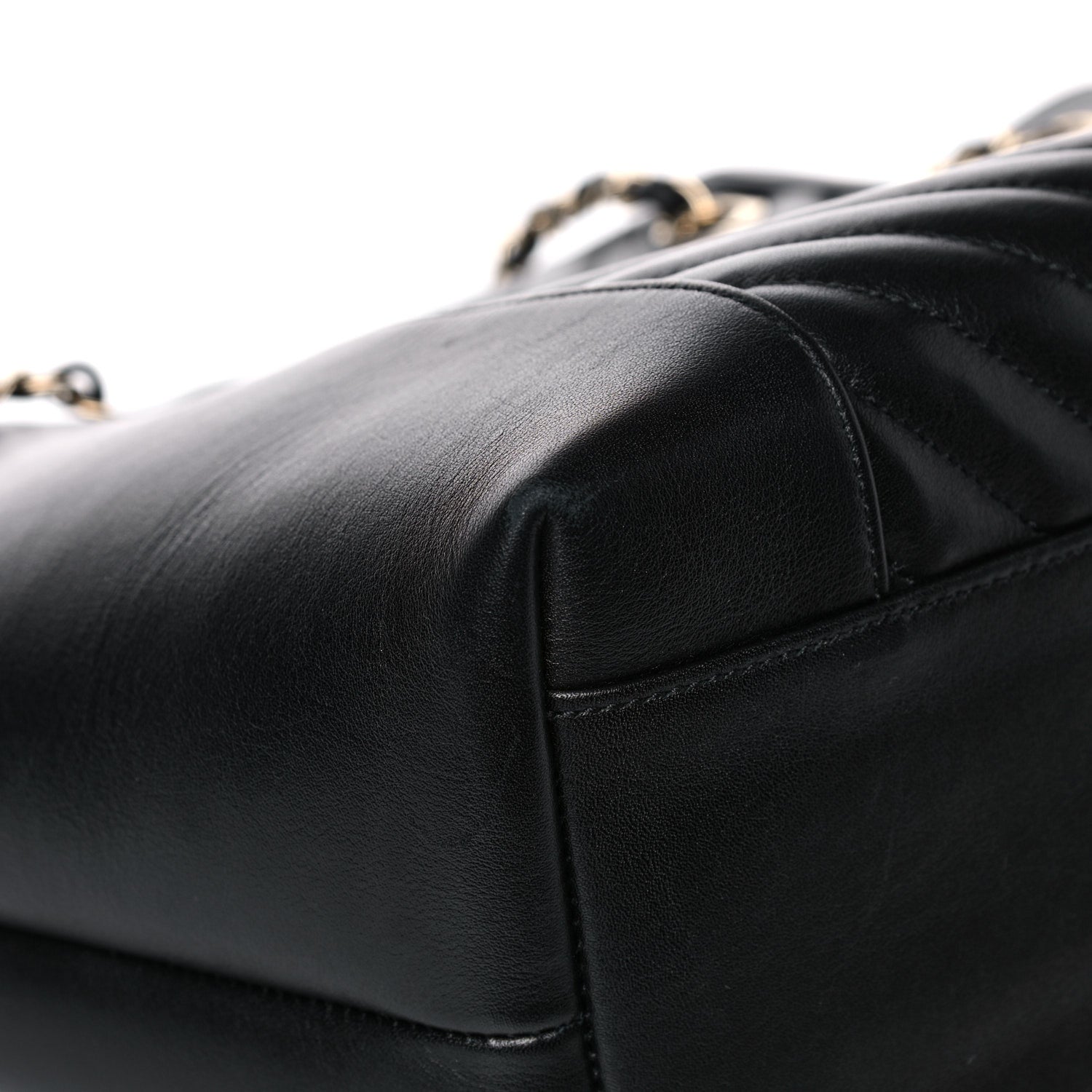 Chanel Calfskin Quilted Large Daily Shopping Bag Black 12 of 17