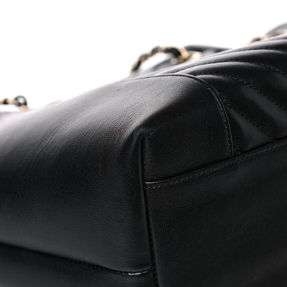 Chanel Calfskin Quilted Large Daily Shopping Bag Black 12 of 17