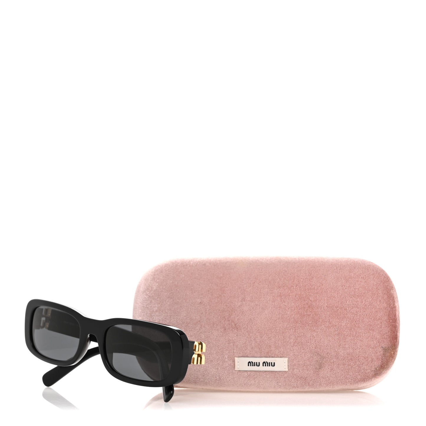 Acetate Rectangle Sunglasses SMU 08Z  Black