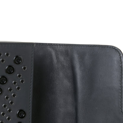 Alaia Calfskin Grommet Studded Azzedine Messenger Flap Black 8 of 10