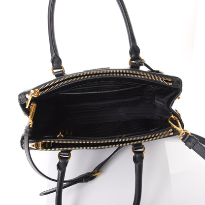 Prada Saffiano Medium Galleria Double Zip Tote Black 4 of 14